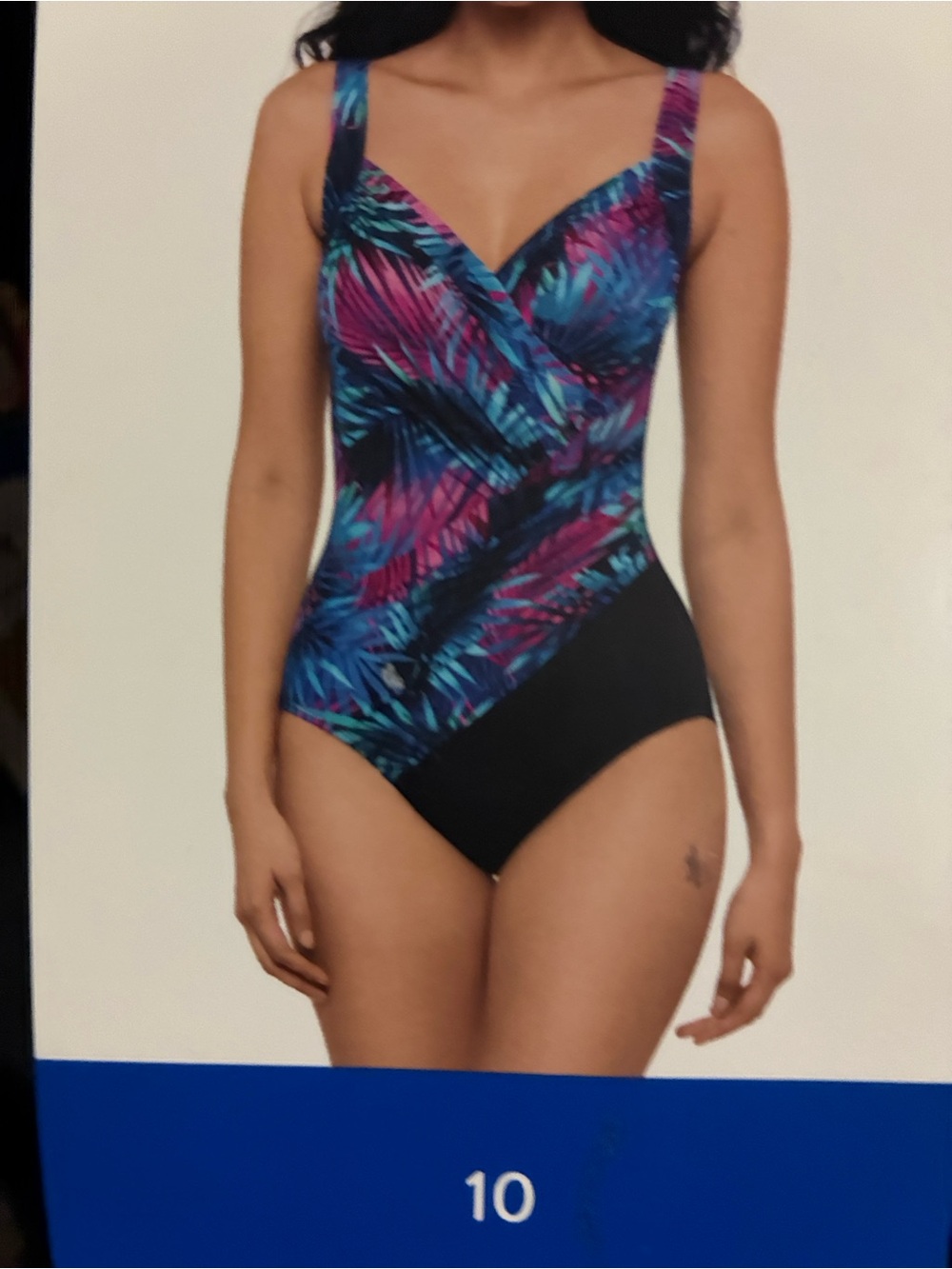 Miradonna by Miraclesuit Tropical Print  One Piece Swimsuit